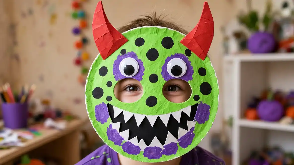 Paper Plate Monster Mask